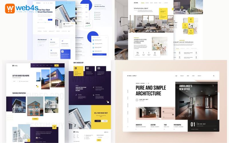 Các mẫu thiết kế website của Web4s 