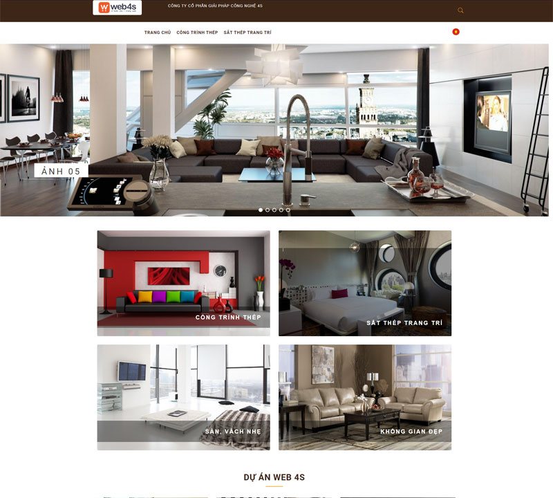 Các mẫu thiết kế website của Web4s 