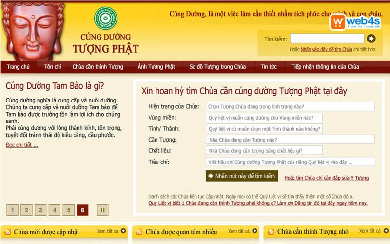 Để sở hữu một website Phật giáo hoàn chỉnh, cuốn hút và hiệu quả, cần tích hợp các module