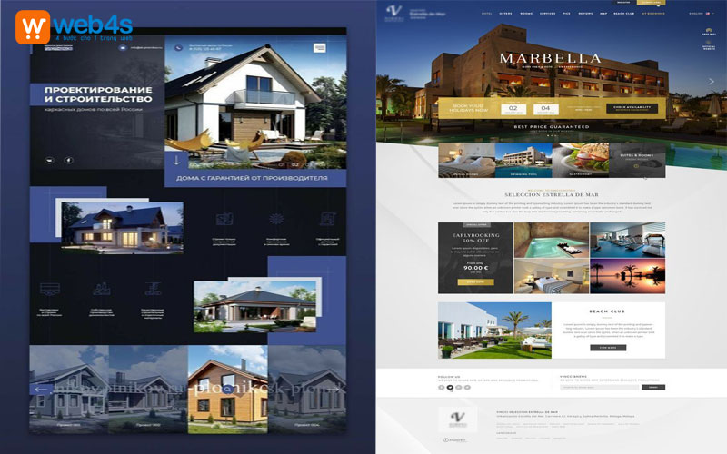 Các mẫu thiết kế website của Web4s 