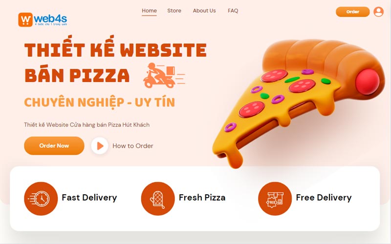 Những Module cần có trong thiết kế Website Cửa hàng Pizza 