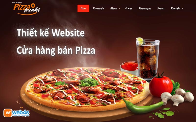 Website là bộ mặt đại diện cho thương hiệu pizza trên môi trường internet