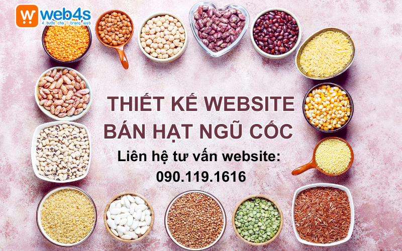 Thiết Kế Website bán hạt ngũ cốc đảm bảo chuẩn Responsive và UI/UX