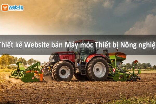 thiết kế website bán máy móc nông nghiệp