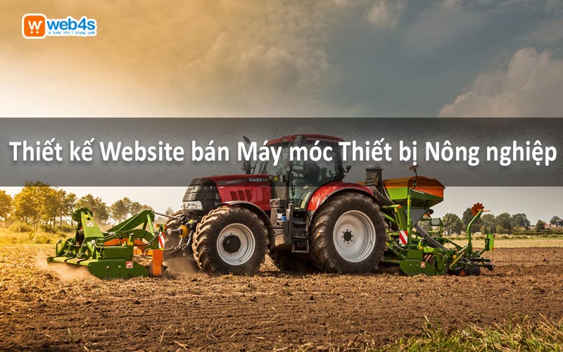 thiết kế website bán máy móc nông nghiệp