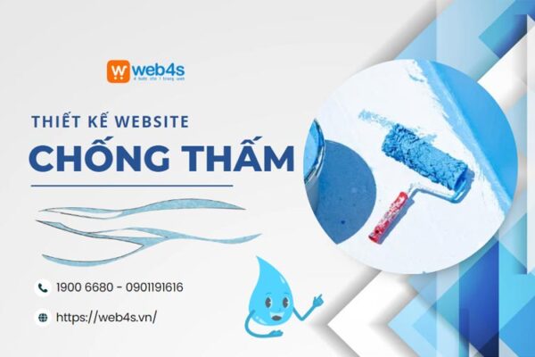 Web4s làm đơn vị thiết kế Website Dịch vụ Chống thấm