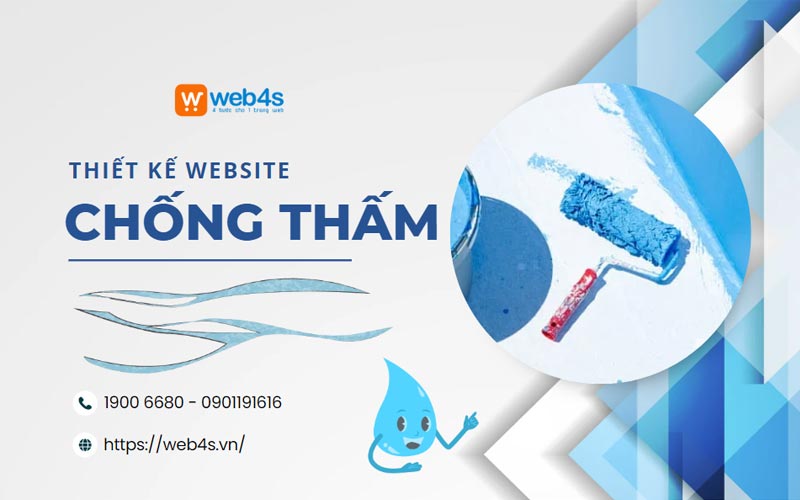 Web4s làm đơn vị thiết kế Website Dịch vụ Chống thấm