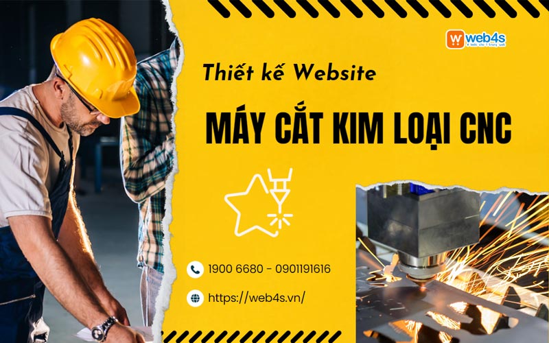 thiết kế website máy cắt kim loại CNC