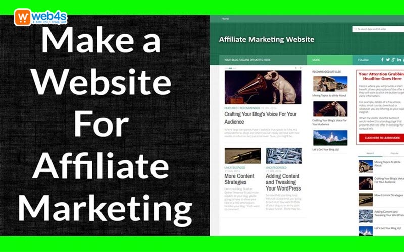 Thiết kế Website Tiếp thị Liên kết Affiliate