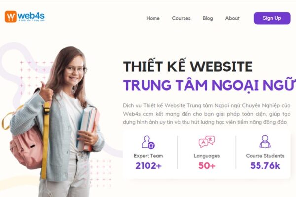 Thiết kế Website Trung tâm Ngoại ngữ Uy Tín, Chuyên Nghiệp