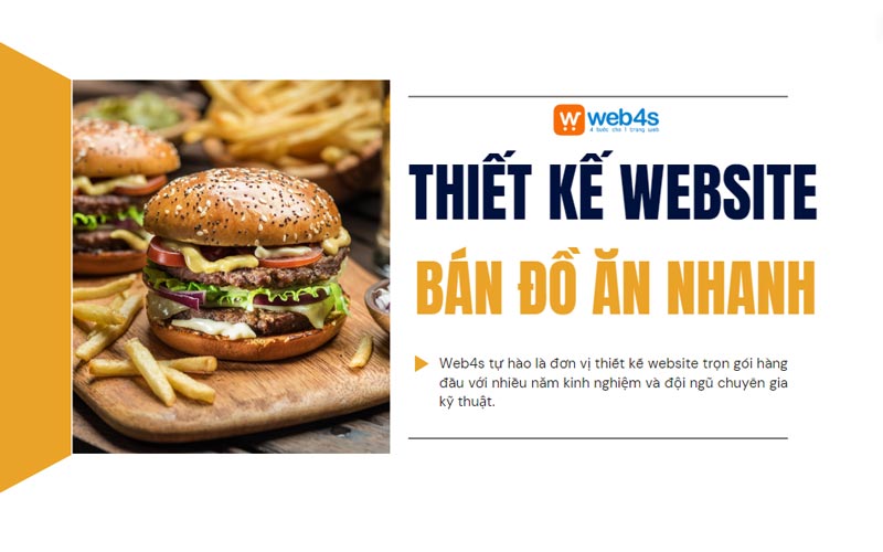 Thiết kế website bán thức ăn nhanh