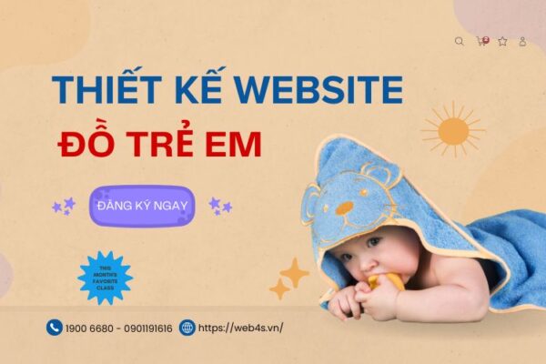 Thiết kế website đồ trẻ em: Bán hàng siêu tốc. CLICK NGAY!