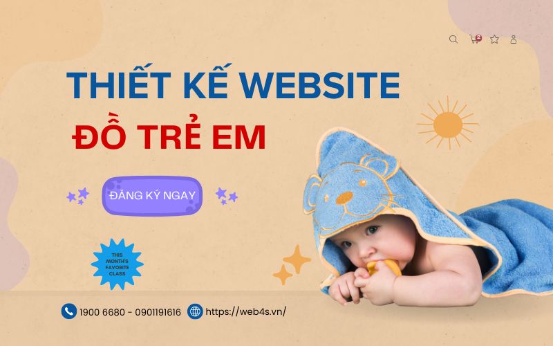 Thiết kế website đồ trẻ em: Bán hàng siêu tốc. CLICK NGAY!