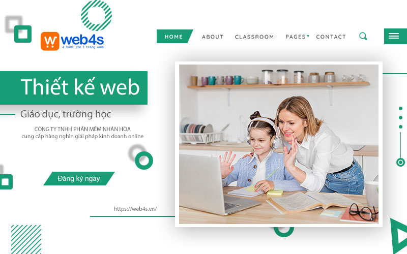 Dịch vụ thiết kế website giáo dục chuyên nghiệp tại Web4s