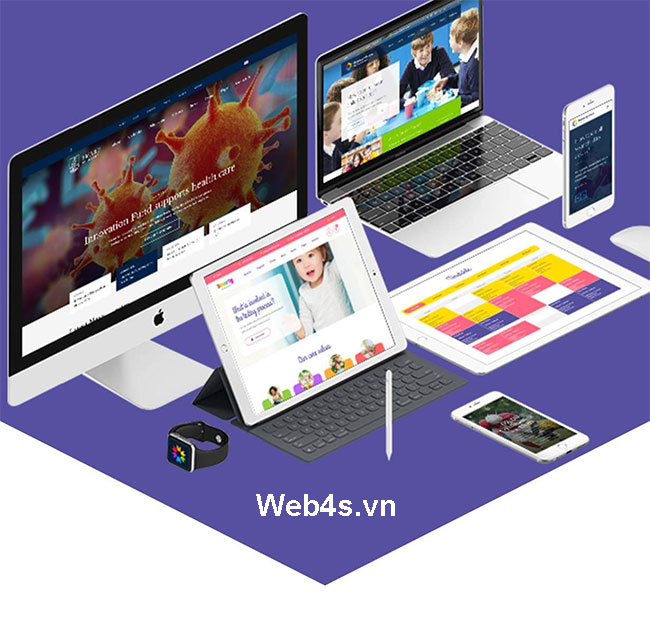 Dịch vụ thiết kế website giáo dục chuyên nghiệp tại Web4s