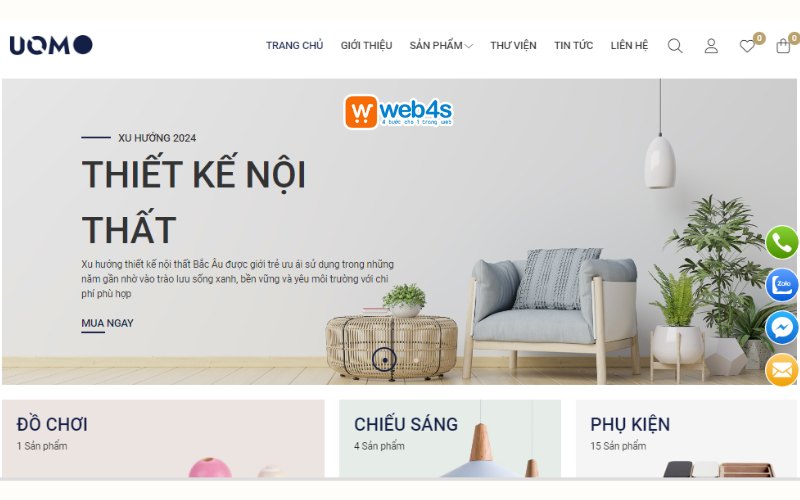 Tổng hợp các mẫu thiết kế website xu hướng tại Web4s