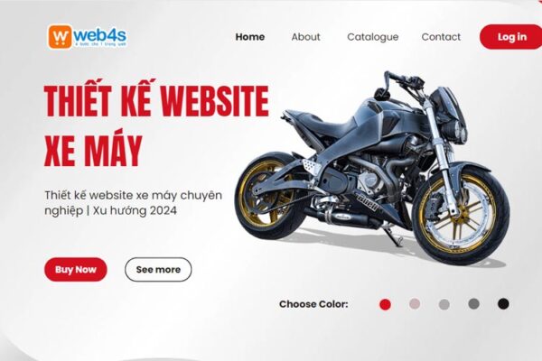 thiết kế website xe máy