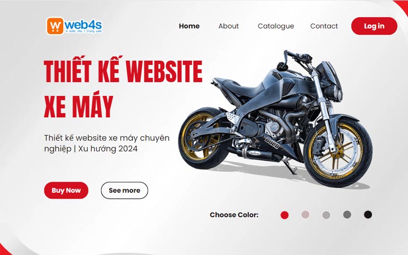 thiết kế website xe máy