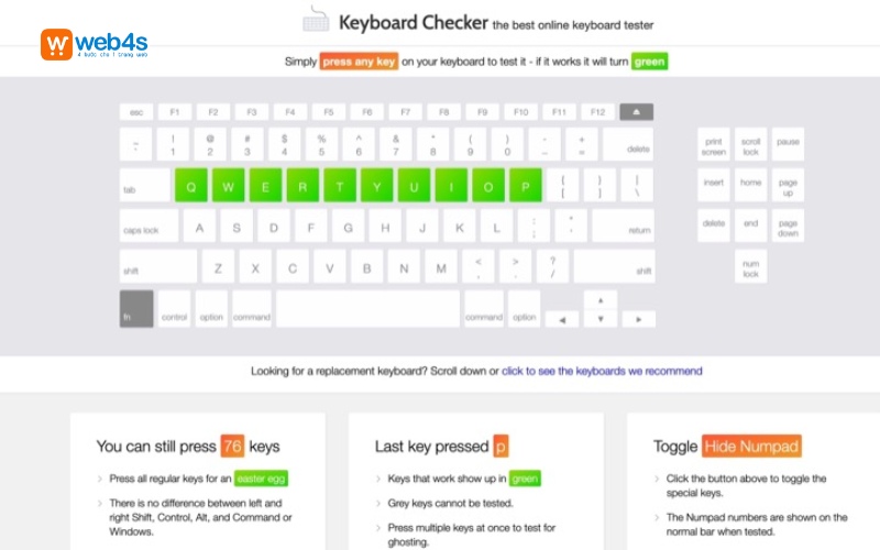 Keyboard Checker - Công cụ kiểm tra bàn phím nhanh