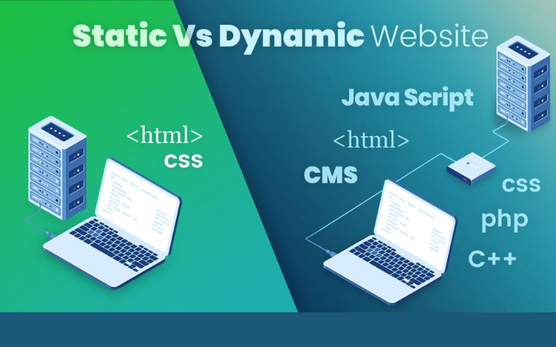 Sự khác nhau giữa Website tĩnh và website động